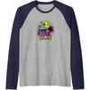 image:imageTrolls World Tour  Happy Trolloween Raglan Baseball TeeNavy BlueAthletic Heather