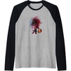 image:imageTrolls World Tour  Poppy amp Pumpkin Raglan Baseball TeeBlackAthletic Heather