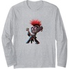 image:imageTrolls World Tour  Queen Barb Long Sleeve TShirtHeather Grey