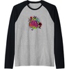 image:imageTrolls World Tour  RockO Queens Raglan Baseball TeeBlackAthletic Heather