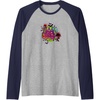 image:imageTrolls World Tour  RockO Queens Raglan Baseball TeeNavy BlueAthletic Heather