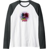 image:imageTrolls World Tour  Scary Pair Raglan Baseball TeeDark Heather GreyWhite