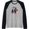 image:imageTrolls World Tour  Trolls World Tour  Troll Or Treat Raglan Baseball TeeBlackAthletic Heather