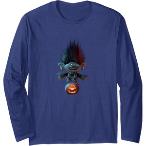 image:imageTrolls World Tour  Branch and Pumpkin Long Sleeve TShirtNavy Blue