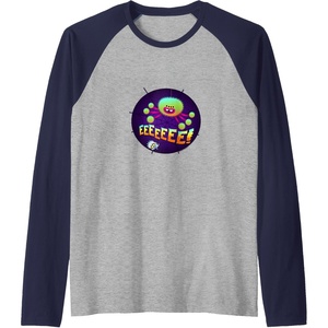 image:imageTrolls World Tour  EEEEE Raglan Baseball TeeNavy BlueAthletic Heather