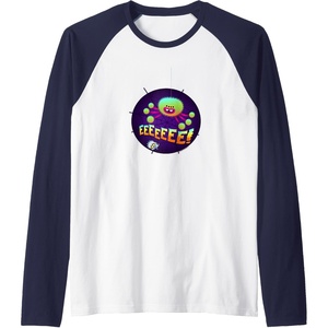 image:imageTrolls World Tour  EEEEE Raglan Baseball TeeNavy BlueWhite