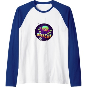 image:imageTrolls World Tour  EEEEE Raglan Baseball TeeRoyal BlueWhite