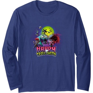 image:imageTrolls World Tour  Happy Trolloween Long Sleeve TShirtNavy Blue