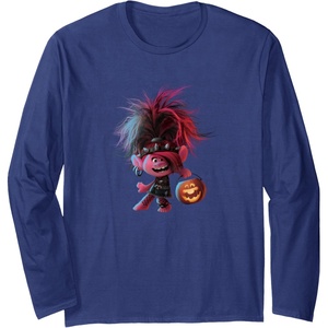 image:imageTrolls World Tour  Poppy amp Pumpkin Long Sleeve TShirtNavy Blue