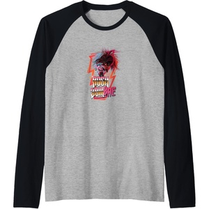 image:imageTrolls World Tour  Rock ZomBAE Raglan Baseball TeeBlackAthletic Heather