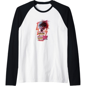 image:imageTrolls World Tour  Rock ZomBAE Raglan Baseball TeeBlackWhite