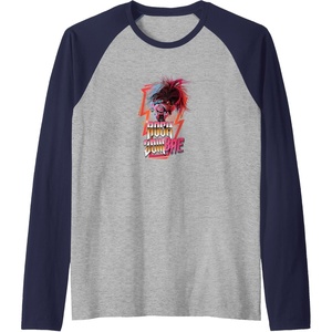image:imageTrolls World Tour  Rock ZomBAE Raglan Baseball TeeNavy BlueAthletic Heather