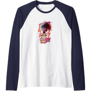 image:imageTrolls World Tour  Rock ZomBAE Raglan Baseball TeeNavy BlueWhite