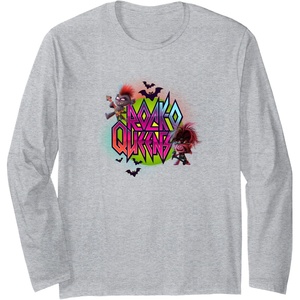 image:imageTrolls World Tour  RockO Queens Long Sleeve TShirtHeather Grey