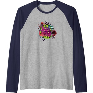 image:imageTrolls World Tour  RockO Queens Raglan Baseball TeeNavy BlueAthletic Heather