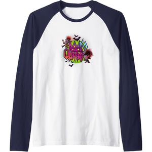 image:imageTrolls World Tour  RockO Queens Raglan Baseball TeeNavy BlueWhite