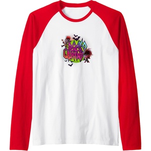 image:imageTrolls World Tour  RockO Queens Raglan Baseball TeeRedWhite