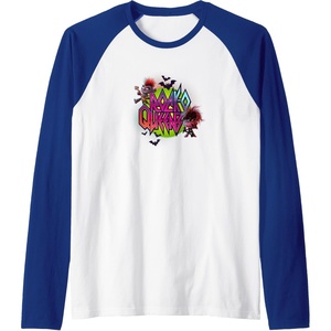 image:imageTrolls World Tour  RockO Queens Raglan Baseball TeeRoyal BlueWhite