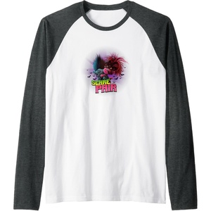 image:imageTrolls World Tour  Scary Pair Raglan Baseball TeeDark Heather GreyWhite