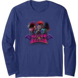 image:imageTrolls World Tour  Troll Or Treat Long Sleeve TShirtNavy Blue