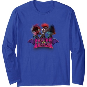 image:imageTrolls World Tour  Troll Or Treat Long Sleeve TShirtRoyal Blue