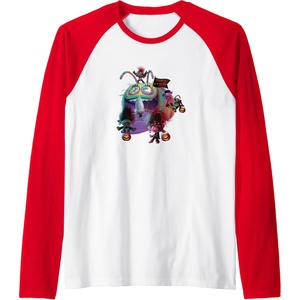 image:imageTrolls World Tour  Trolls World Tour  Troll Or Treat Raglan Baseball TeeRedWhite
