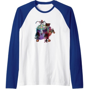 image:imageTrolls World Tour  Trolls World Tour  Troll Or Treat Raglan Baseball TeeRoyal BlueWhite