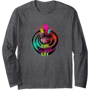 image:imageTrolls World Travel  Schlechter Schreckentag Long Sleeve TShirtDark Heather Grey