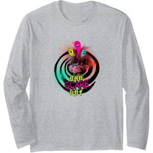 image:imageTrolls World Travel  Schlechter Schreckentag Long Sleeve TShirtHeather Grey
