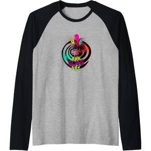 image:imageTrolls World Travel  Schlechter Schreckentag Raglan Baseball TeeBlackAthletic Heather