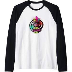 image:imageTrolls World Travel  Schlechter Schreckentag Raglan Baseball TeeBlackWhite