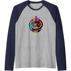image:imageTrolls World Travel  Schlechter Schreckentag Raglan Baseball TeeNavy BlueAthletic Heather