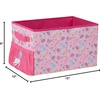 image:imageIdea Nuova Dreamworlds Trolls Kids Collapsible Storage Organizer Bin with Front Pocket9 H x 10 W x 15 LJojo Siwa